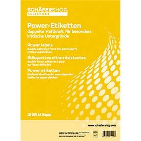 Power Etiketten 63,5 x 29,6 mm, 25 Bl.