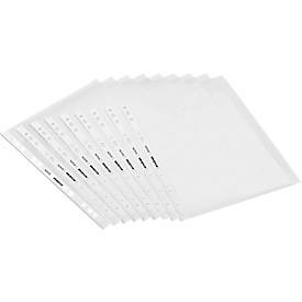 Schäfer Shop Select Prospekthüllen, DIN A4, oben offen, 0,06 mm, glatt, klar, 6 x 100 Stück