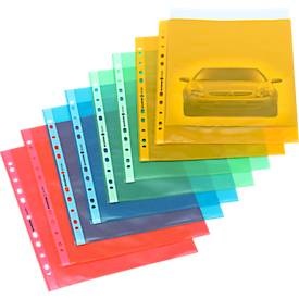 SCHÄFER SHOP Prospekthüllen, DIN A4, oben offen, 25 Stück, gelb