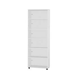 Schäfer Shop Select Regal, B 800 x T 420 x H 2196 mm, 6 OH & 5 Fachböden, lichtgrau
