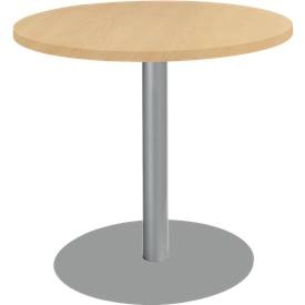 Tisch mit Tellerfuß, ø 800 x H 717 mm, Buche