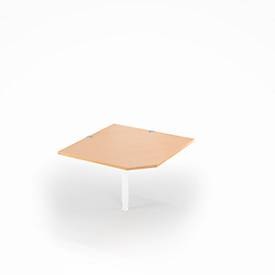 Schäfer Shop Select Winkelplatte PLANOVA BASIC, B 1000 x T 1000 mm, Buche-Dekor/weiß