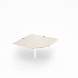 Schäfer Shop Select Winkelplatte PLANOVA BASIC, B 1200 x T 1200 mm, Ahorn-Dekor/weiss