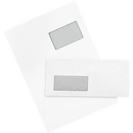 Schäfer Shop Pure Briefumschläge, DIN lang, 250 Stück + Versandtaschen DIN C4, 250 Stück SET, m. Fenster