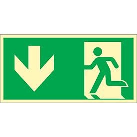 Schild Rettungsweg durch Ausgang, HLK