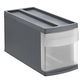 Rotho SYSTEMIX S Schubladenbox 1 Schub, Kunststoff (PP) BPA-frei, anthrazit