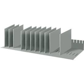 Sortierstation, DIN A4, Polystyrol, für Schränke, 10 Fächer, B 802 x T 275 x H 210 mm