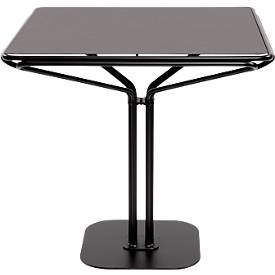 Tisch Bistro 80X80 Tischplatte Metall schwarz