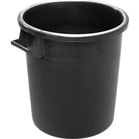 Tonne, aus HDPE, stapelbar 50 Liter, schwarz