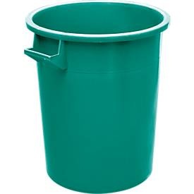 Tonne, aus HDPE, stapelbar 75 Liter, grün