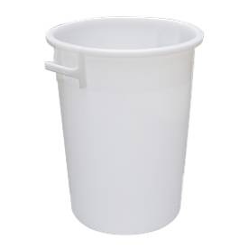Tonne, aus HDPE, stapelbar 100 Liter, natur