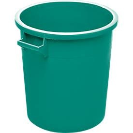 Tonne, aus HDPE, stapelbar 35 Liter, grün