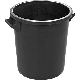 Tonne, aus HDPE, stapelbar 35 Liter, schwarz