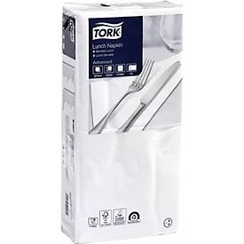 Tork® Servietten Soft Advanced 477149, 2-lagig, 1/4 Falz, geprägt, L 330 x B 330 mm, FSC®-Papier, weiss, 10 x 200 Stück