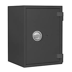 Tresor MT 3, Sicherheitsstufe S 1 nach EN 14450, 63 l/5 Ordner, Doppelbartschloss mit 2 Schlüsseln, 1 Fachboden, B 405 x T 385 x H 550 mm, graphitgrau