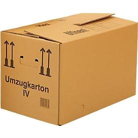 Umzugskartons, 1-wellig, 594 x 286 x 295 mm, 25 Stück