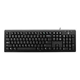 V7 USB/PS2 Tastatur schwarz – TUV-GS