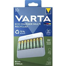 Varta Eco Charger Multi Rundzellen-Ladegerät NiMH Micro (AAA), Mignon (AA)