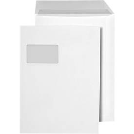 Versandtaschen, C4, mit Fenster, weiss, 250 St.