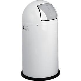 Wesco Abfalleimer Pushboy 50 l, Weiss