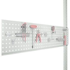 Manuflex ZB3342.7035 Werkzeughalterplatte für Tischbreite 1250 mm Licht-Grau (B x H) 350 mm x 1246 mm