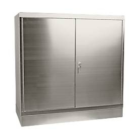 Werkzeugschrank, Edelstahl, Höhe 1050 mm, 2 Schubladen, 2 Böden
