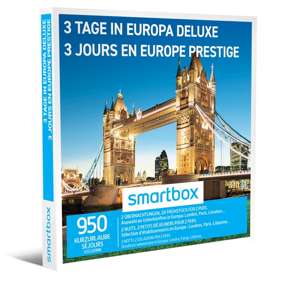3 Tage In Europa Deluxe - Geschenkbox Unisex