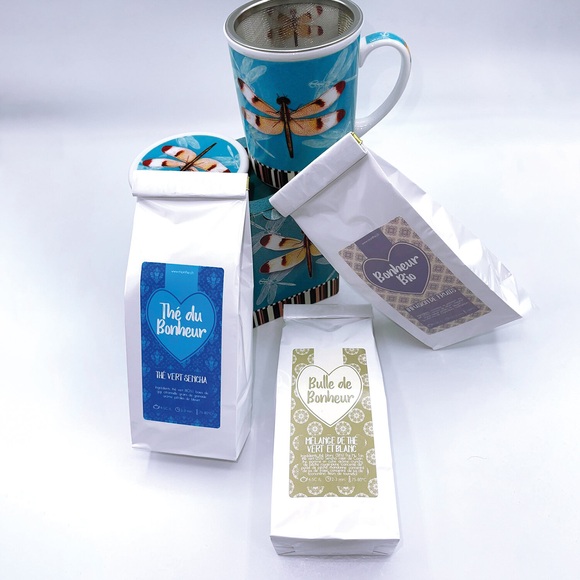 Teegenuss: Auswahl Von 2 Tees Und 1 Bio-kräutertee Mit Teekanne Für Zu Hause - Geschenkbox Unisex