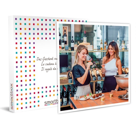 Flaschenpackung mit 3 italienischen Weinen und 1 Flasche Olivenöl