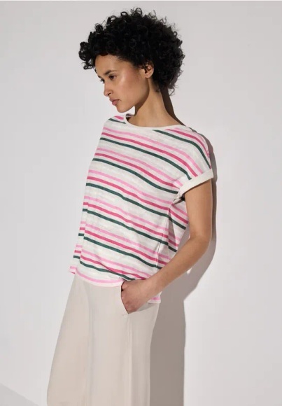 STREET ONE Shirttop, mit Streifenmuster