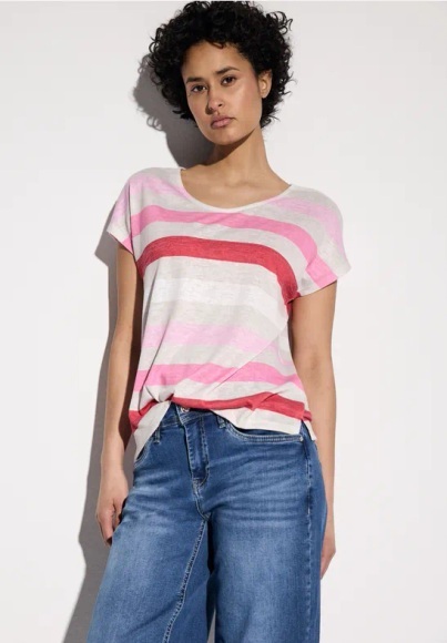 STREET ONE Shirttop, mit Streifenmuster