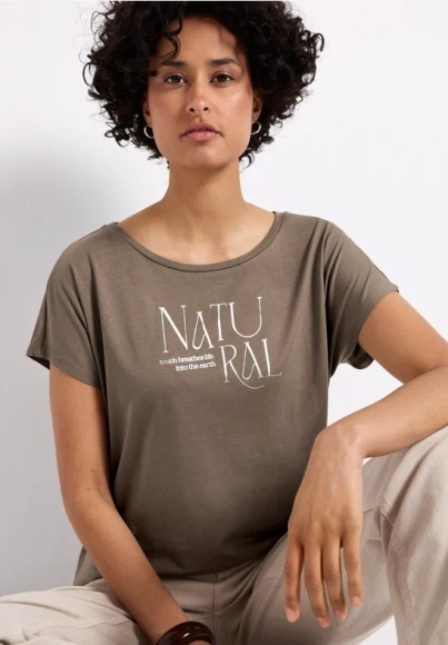 STREET ONE Shirttop, mit Schriftzug