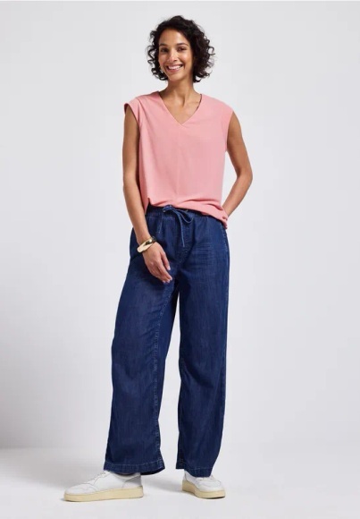 STREET ONE Shirttop, im Silk-Look