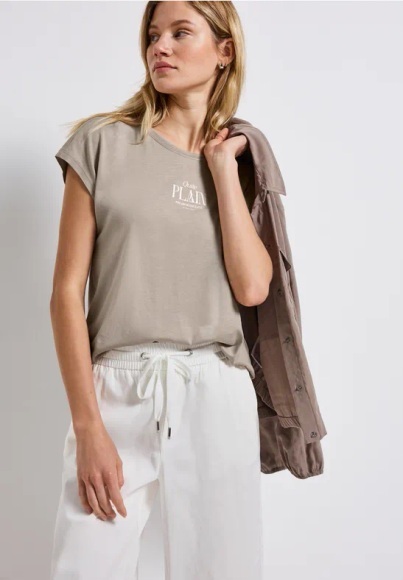 STREET ONE Shirttop, mit Wording Print