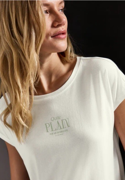 STREET ONE Shirttop, mit Wording Print