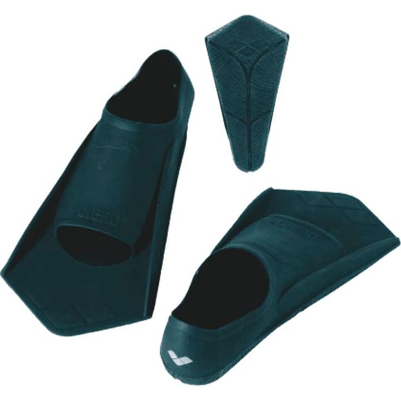 arena Powerfin Flossen black-silver 35-36 2019 Schwimmflossen