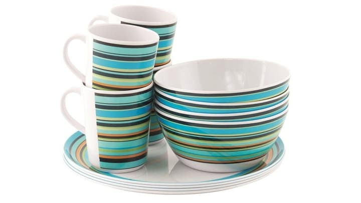 Melamin Picknick-Set Java, 12-teilig, Geschirr
