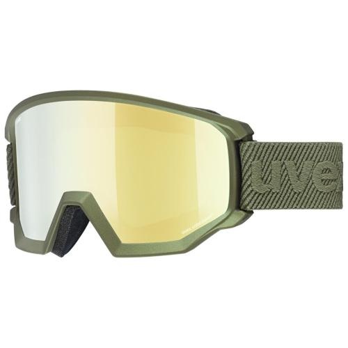 Uvex Skibrille Athletic CV - Croco Mat, SL/ Mirror Gold - Colorvision Green