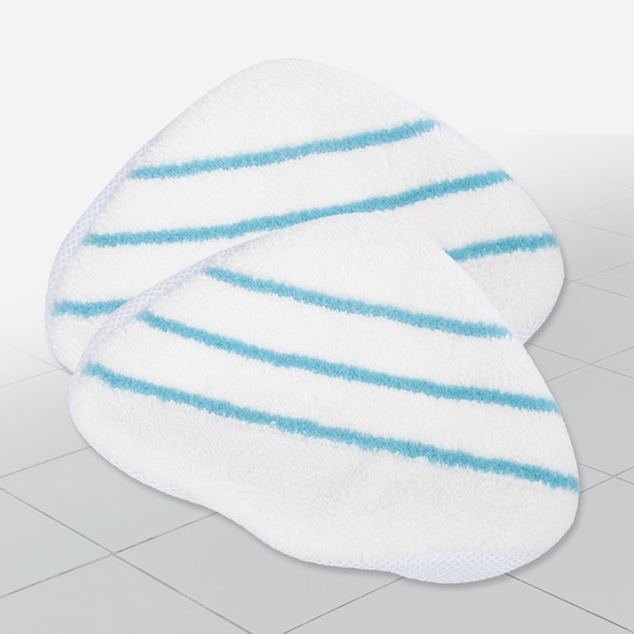 2er-Set Ersatzbezüge ´Livington Prime Steam Mop´ MediaShop weiß/blau