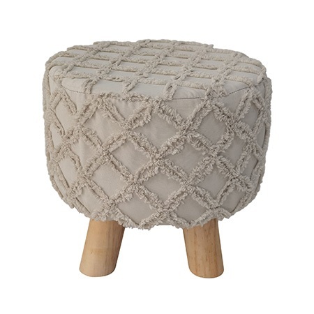 Sitzhocker mit Stoffbezug