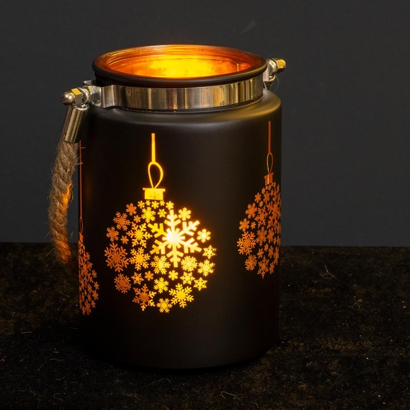 Windlicht aus Glas, 2er-Set