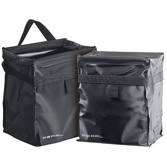 Pearl 2er-Set Camping- & Kfz-Falt-Müllbehälter, verschliessbar, 10 l