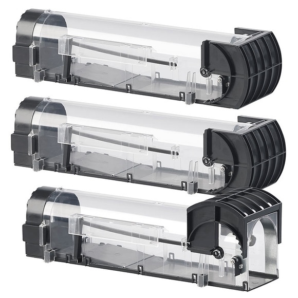 Exbuster 3er-Set Tierfreundliche Lebend-Mausefalle, wiederverwendbar