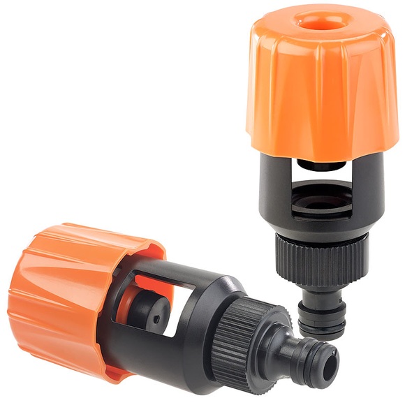 Royal Gardineer 2er-Set Universal-Wasserhahn-Adapter zum Anschluss von Gartenschlauch