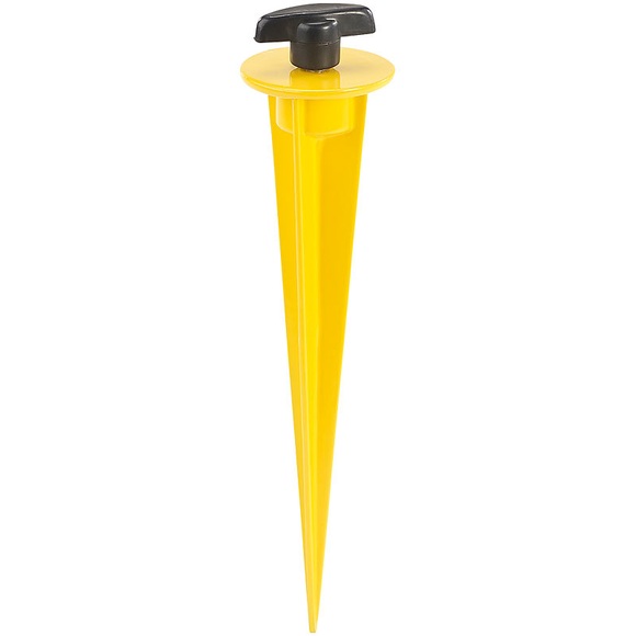 AGT Aluminium-Erdspiess für LED-Fluter, 17 cm, gelb