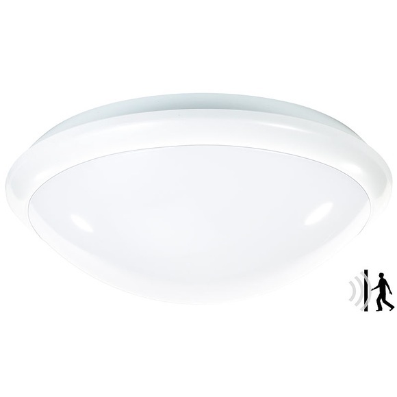 Luminea Deckenlampe mit Radar-Bewegungssensor, E27, max. 60 W, IP44
