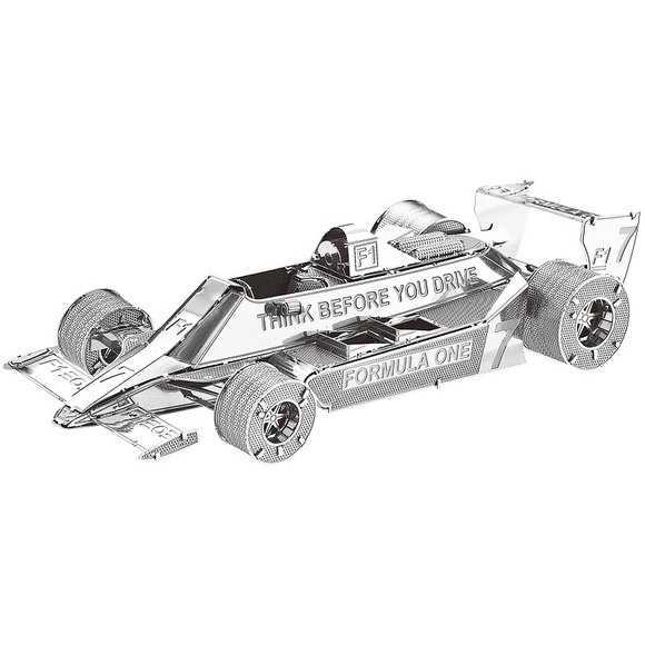 Playtastic 3D-Bausatz Rennauto aus Metall im Massstab 1:50, 45-teilig