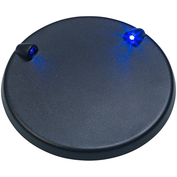 Playtastic LED-Beleuchtungs-Sockel für Modellbausätze, 2 blaue LEDs, Ø 9,5 cm