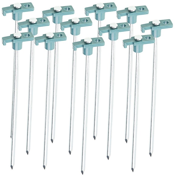 Semptec Urban Survival Technology 12er-Set Felsbodenheringe für steinigen Untergrund, 25 cm, Ø 7 mm
