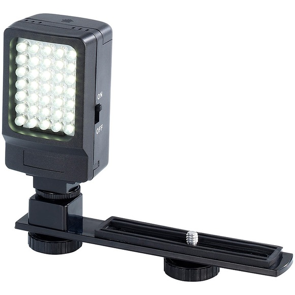 Somikon Foto- & Videoleuchte, 35 Tageslicht-LEDs, 2,2 Watt, 250 Lumen, 5.600 K
